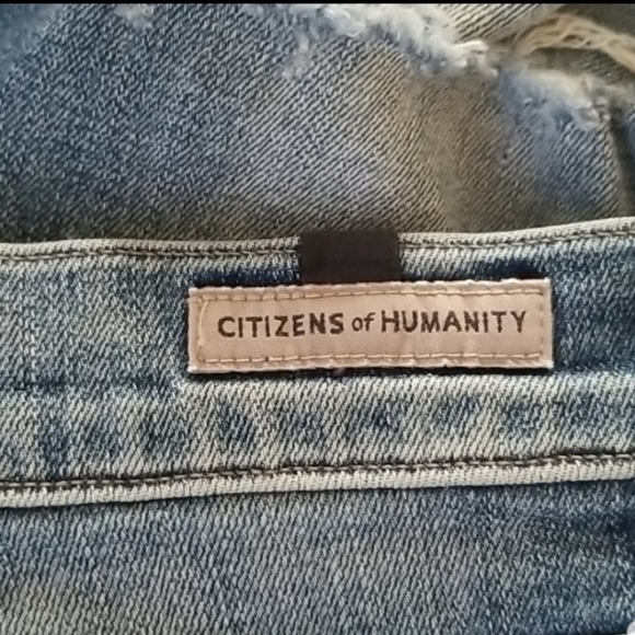 Citizen of Humanity Rocket High Rise Skinny Distressed Fizzle Jeans Size… - Picture 8 of 13